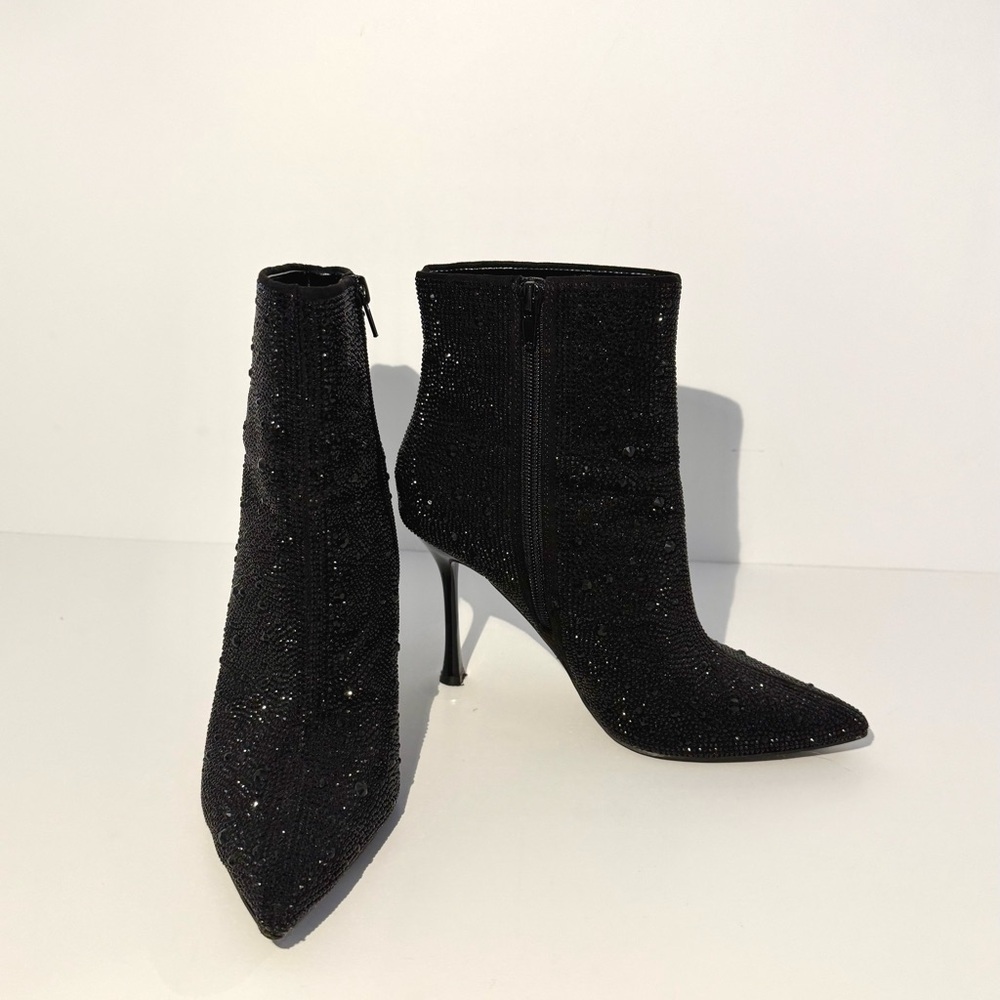Elegant Black Stiletto Ankle Boots